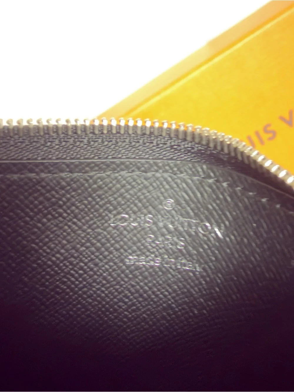 Louis Vuitton Damier Graphite Coin Card Holder Zipper Card Wallet Box & Dust Bag